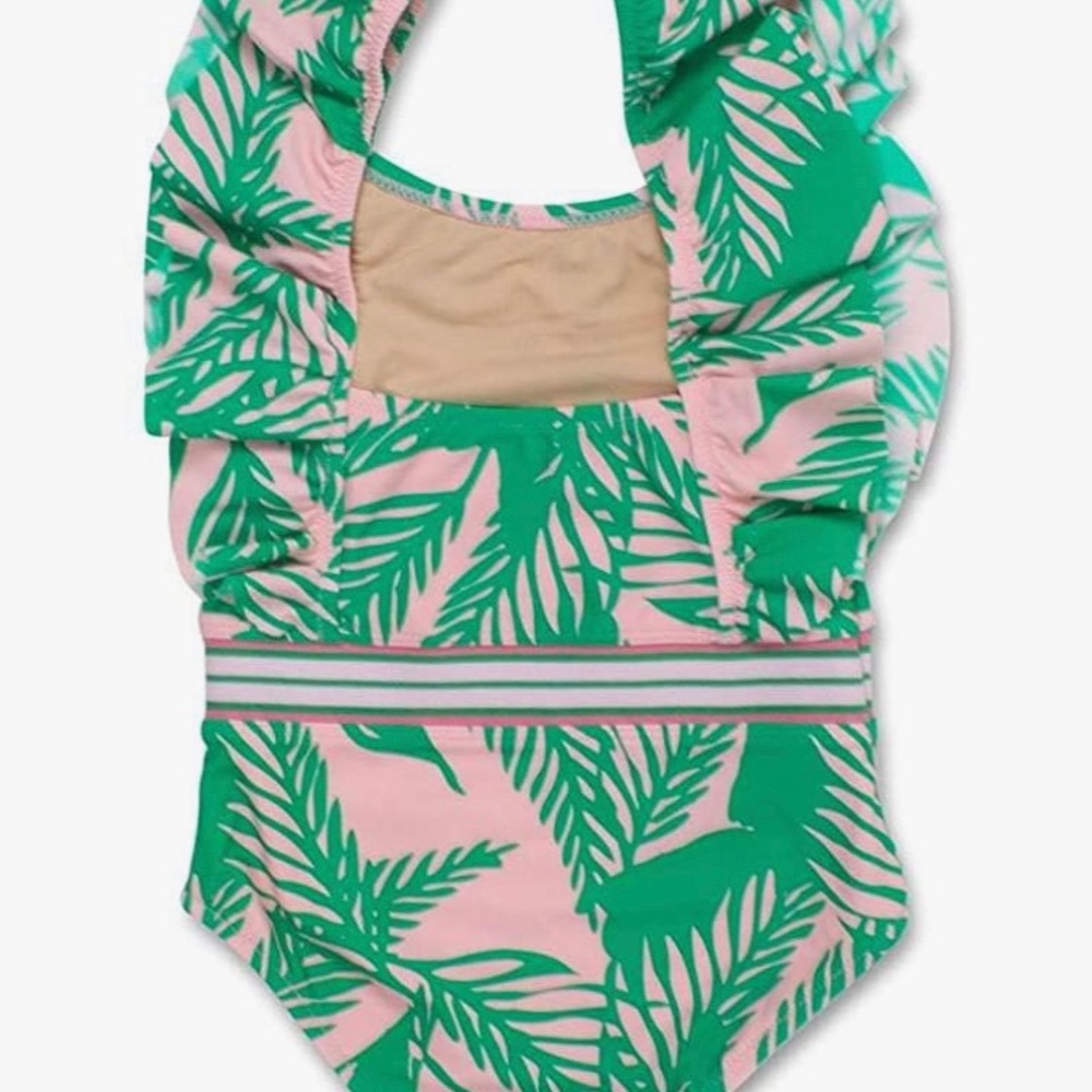 Shade Critters Swimsuit - Pink and Green Palm Tree - Picture 2 of 7